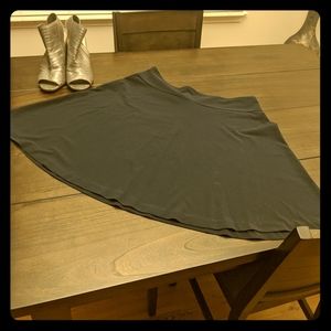 Navy blue flare skirt